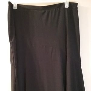 George black flare skirt